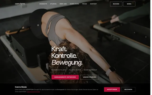 Startseite von core:form