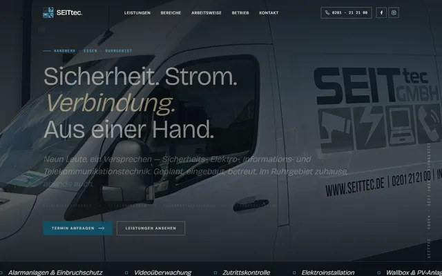 Startseite von Seitec