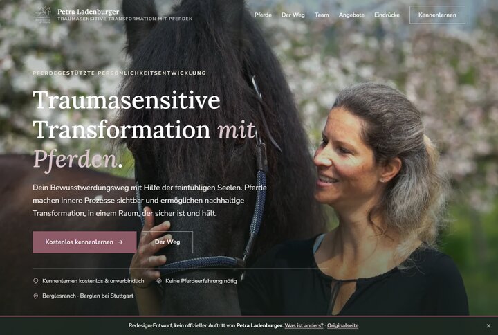 Startseite von Petra Ladenburger