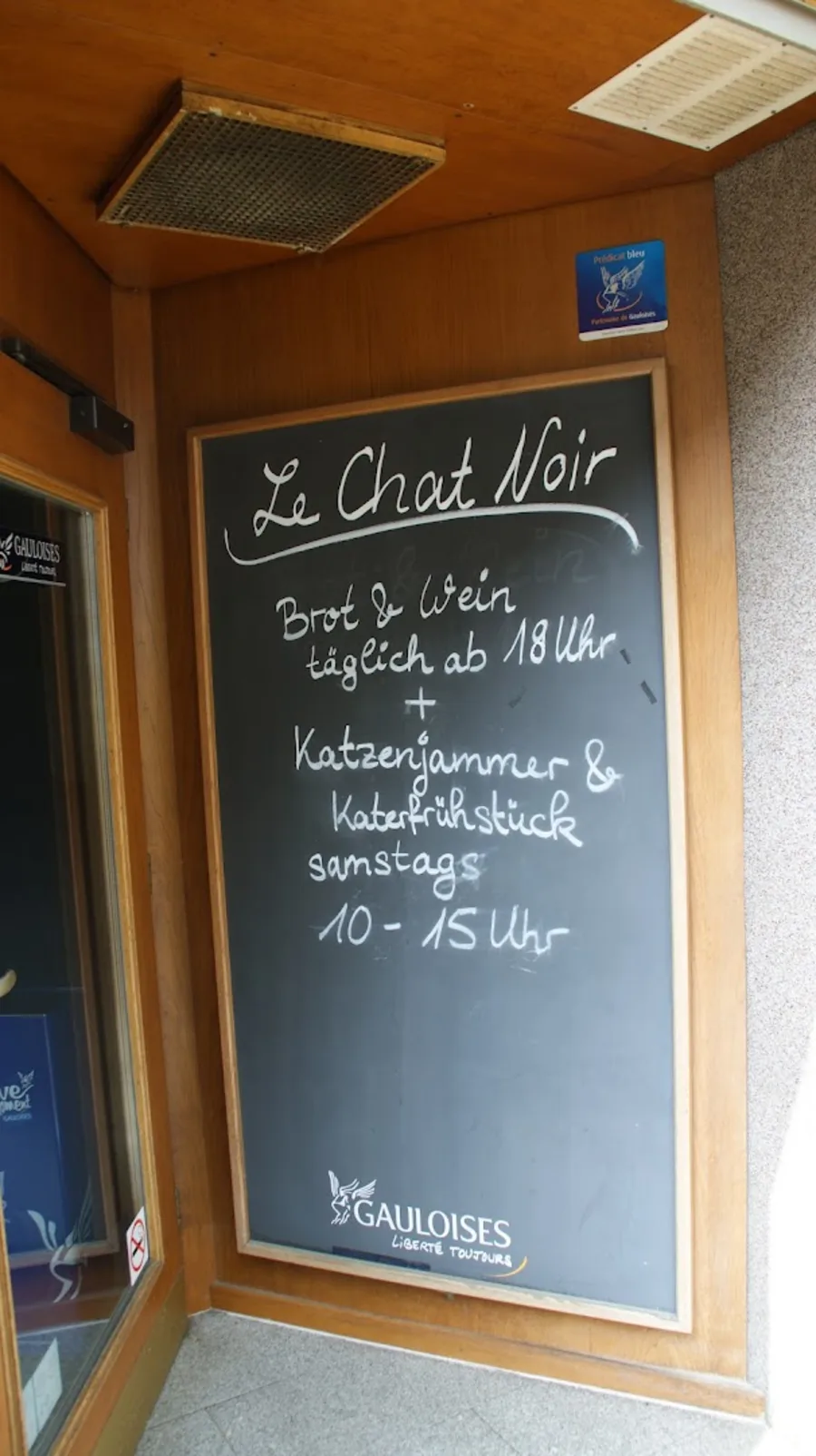 Die handgeschriebene Tafel